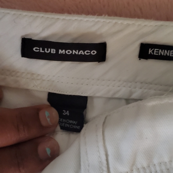 Club monaco white rip jeans - Picture 3 of 8